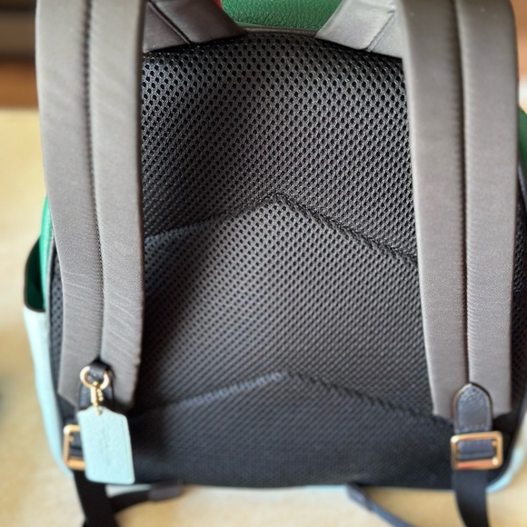 Coach leather backpack and matching wallet set - Picture 5 of 6